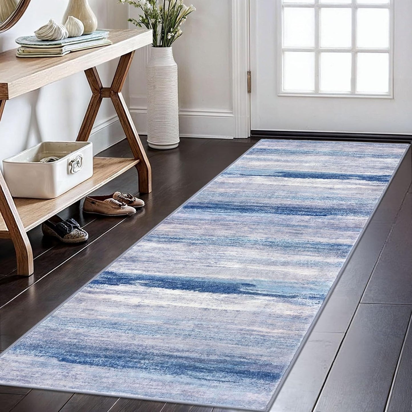 KOZYFLY Modern Abstract Kitchen Runner Rug for Stylish Spaces