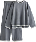 Lentta Women's 2 Piece Sweater Set - Cozy Knit Lounge Outfit
