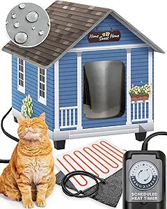 Weatherproof Heated Houses for Outdoor Cats - Cozy & Easy to Assemble