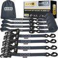 AUGO Heavy Duty Ratchet Straps 1.5 x 10 Pack of 4 - Extra Strong