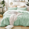 Sage Green Comforter Set Full - Reversible Floral 3-Piece Comforter