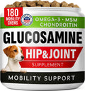 Glucosamine Treats for Dogs - Hip & Joint Supplement - 180 Ct