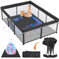 Taleco Gear Foldable Baby Play Pen with Mat 50x71 in - Spacious Safe