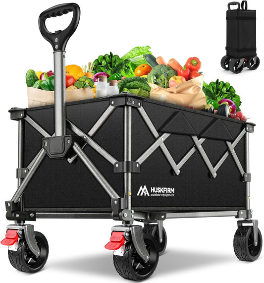 Heavy Duty Collapsible Wagon Cart - 220LBS Capacity!