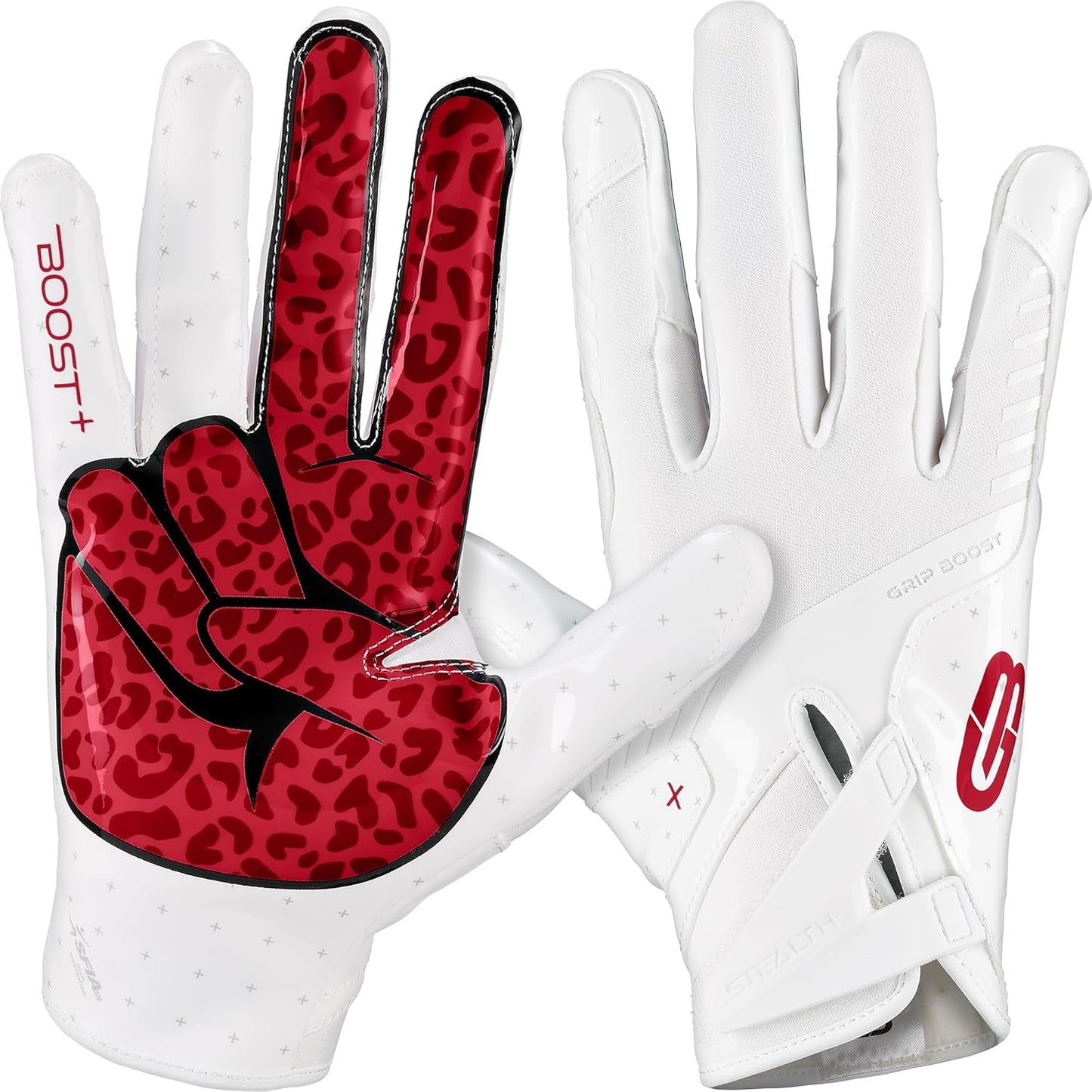 Grip Boost Football Gloves with Advanced Sticky Technology