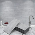 Art3d 3in x 6in Peel and Stick Subway Tile Backsplash - White-Washed
