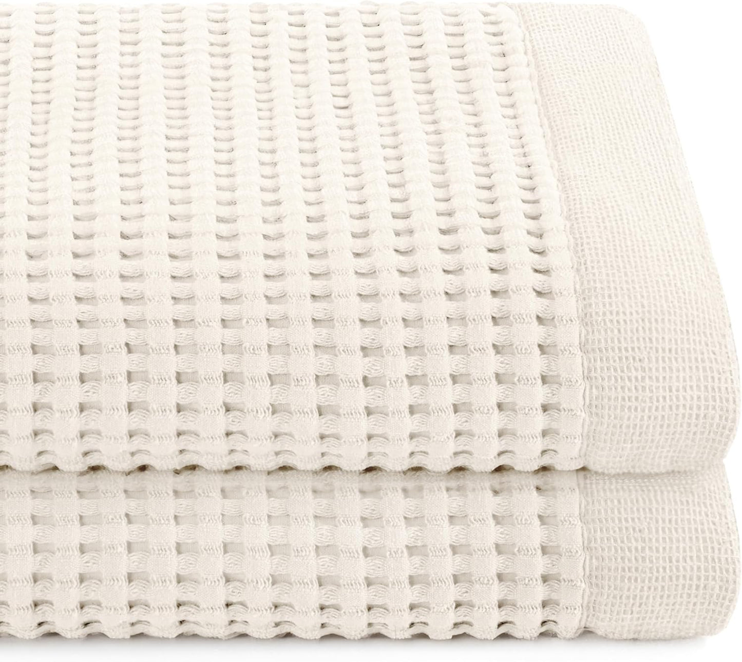 GILDEN TREE Waffle Towels for Bathroom Luxury 100% Cotton Set