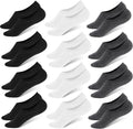 WHISPER DEER No Show Low Cut Socks Men - Invisible Non-Slip Comfort