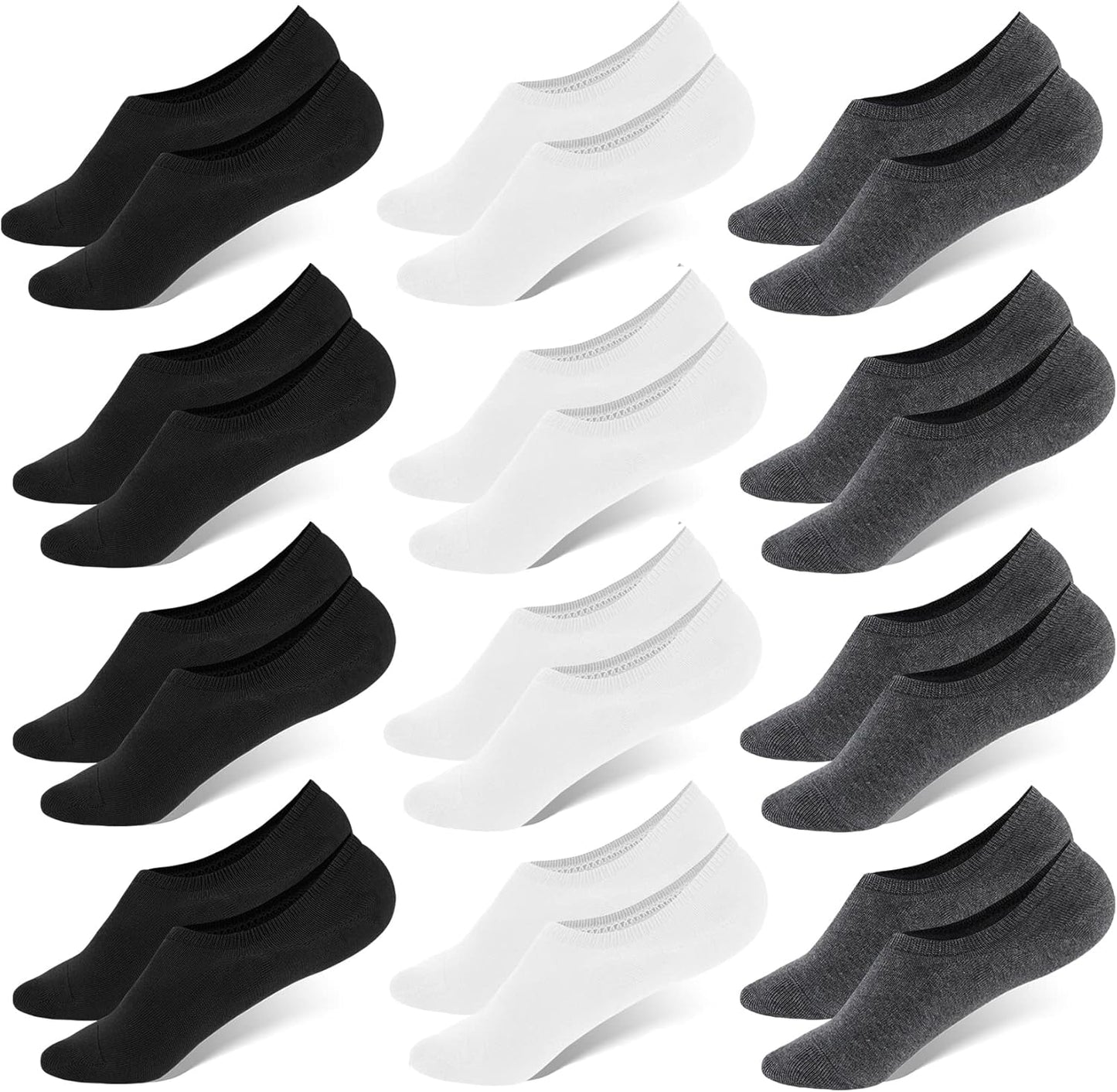 WHISPER DEER No Show Low Cut Socks for Men - Invisible Comfort