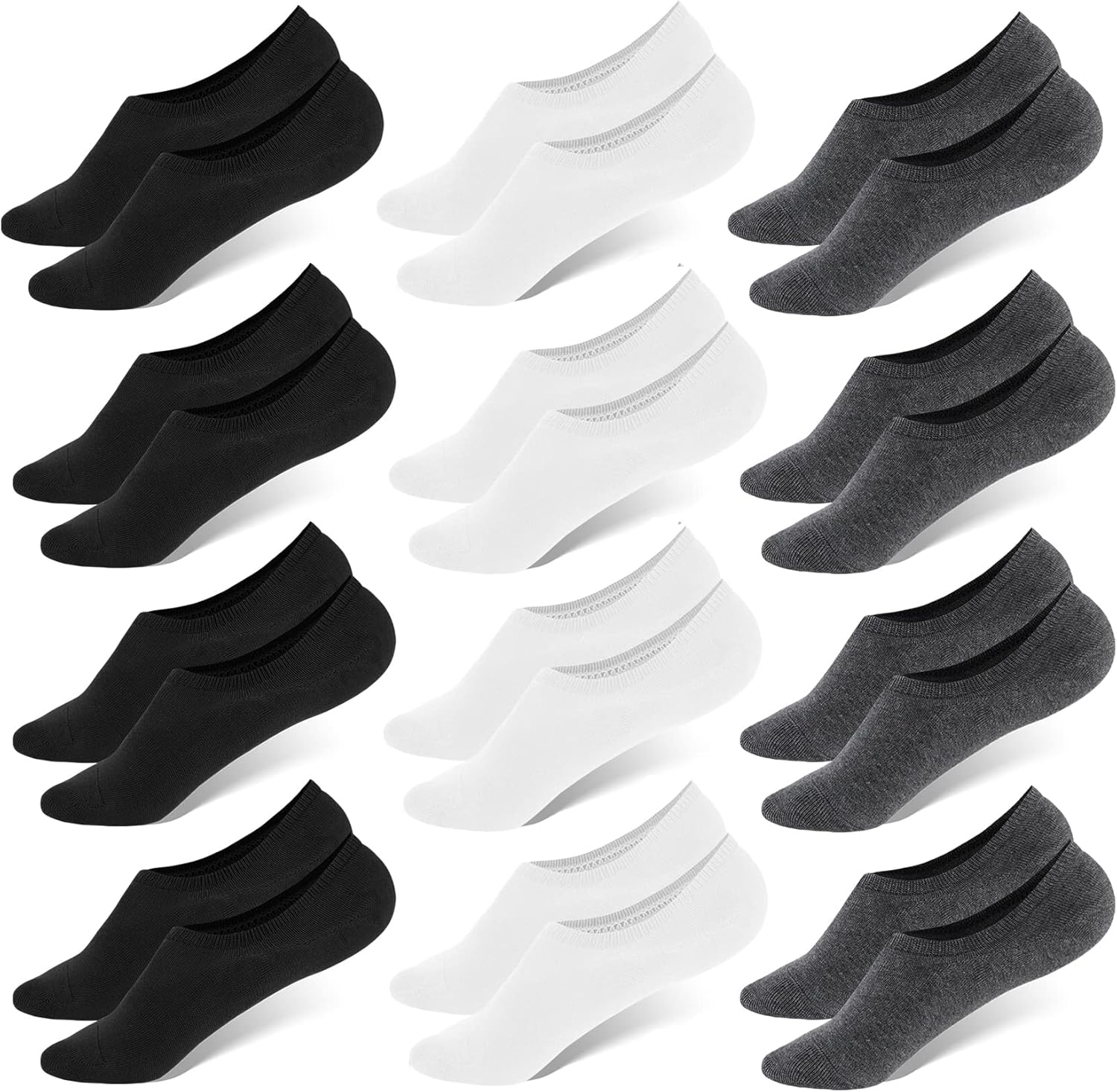 WHISPER DEER No Show Low Cut Socks for Men - Invisible Comfort