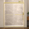 56-60in Semi-Frameless Bypass Sliding Shower Door with Gold Finish