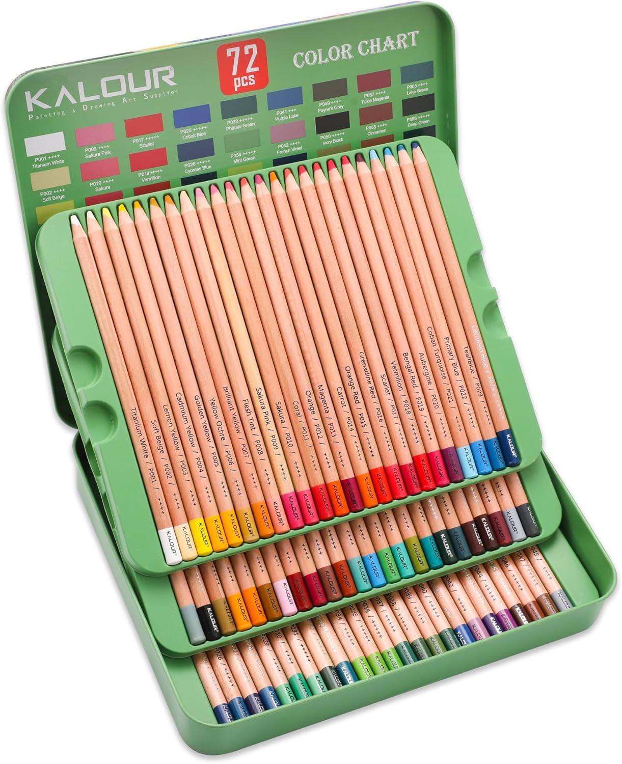 KALOUR Pro Pastel Chalk Colored Pencils Set for Artists