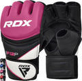 RDX MMA Grappling Gloves - Maya Hide Leather Wrist Support