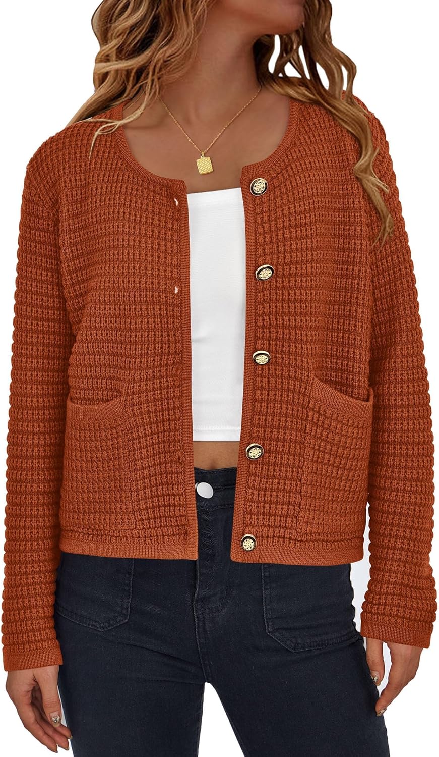 PRETTYGARDEN Women Knit Cardigan Sweaters for Fall Fashion