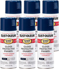 Rust-Oleum Stops Rust Spray Paint 6 Pack - Gloss Navy Protection