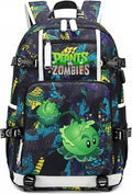 Blue Plants vs. Zombies Laptop Backpack - 16in USB Charging