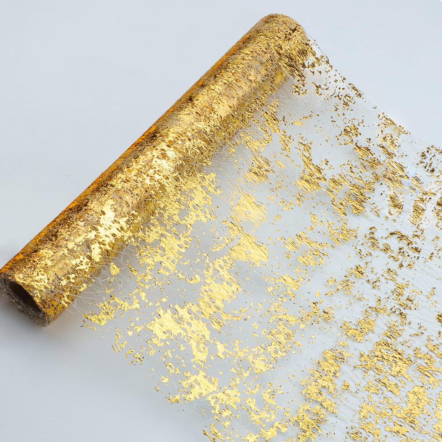 Glitter Metallic Gold Table Runner for Stunning Event Decor