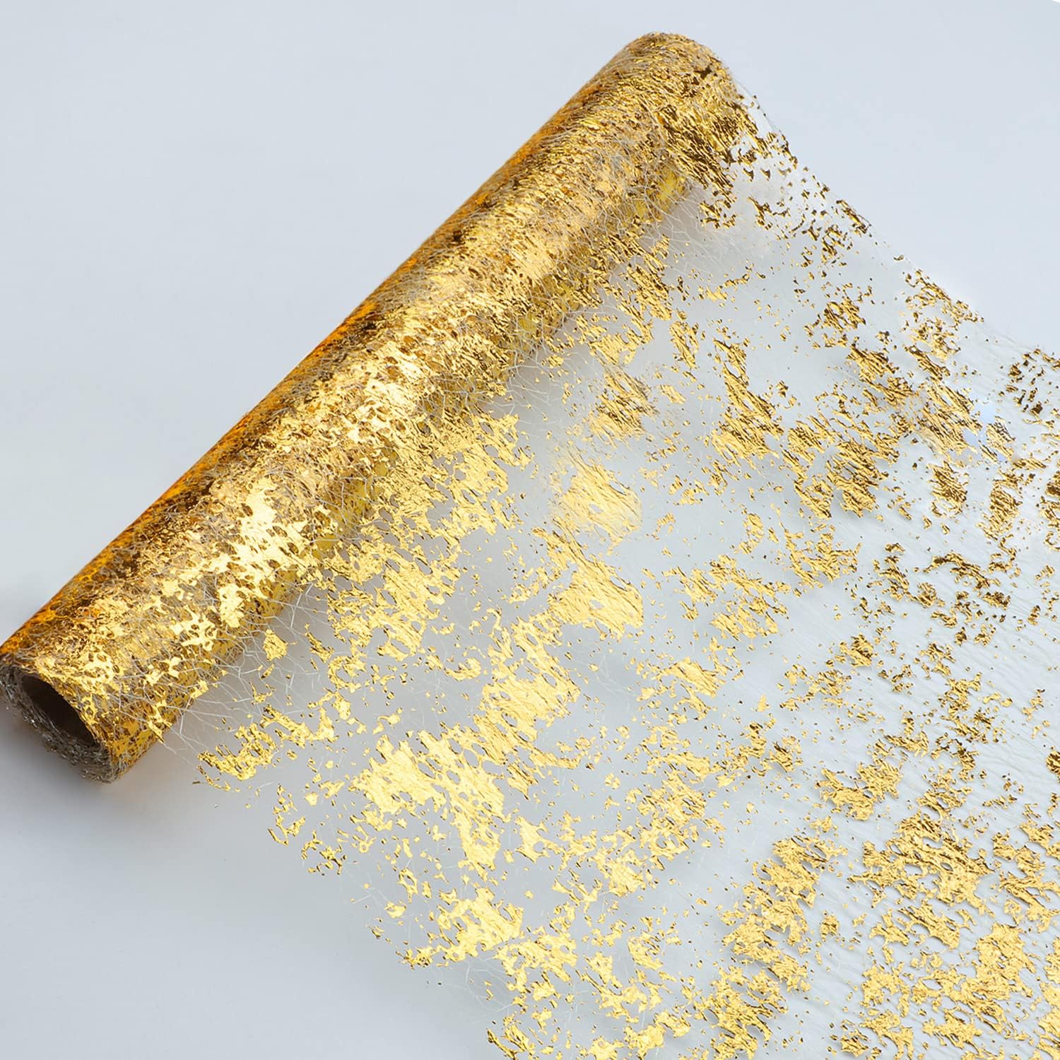Glitter Metallic Gold Table Runner for Stunning Event Decor