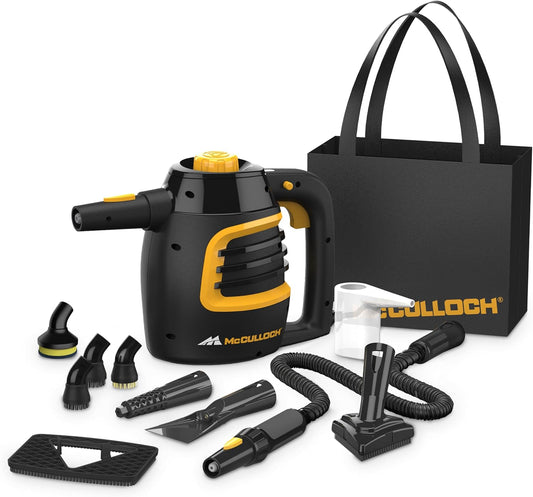 McCulloch MC1230 Handheld Steam Cleaner for Home & Car Detailing