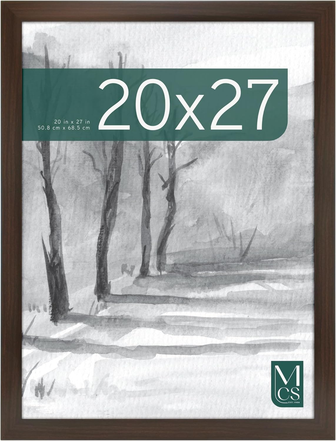 MCS Museum Poster Frame 20x27 Espresso Woodgrain for Art