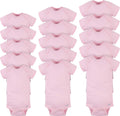 15 Piece Cotton Baby Onesies Multi Size Pack - Grow-With-Me Set