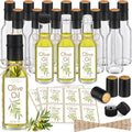 Homemade Olive Oil Bottles Set - 20 Pcs Mini Glass Bottles