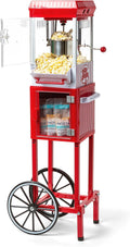 Nostalgia Popcorn Maker Machine 2.5 oz Kettle - Red & White Cart
