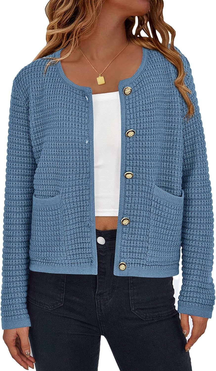 PRETTYGARDEN Women Knit Cardigan Sweaters for Fall Fashion