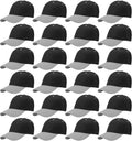 Falari Unisex Baseball Cap 24/144 Pack Bulk Wholesale - Plain