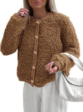 PRETTYGARDEN Faux Fur Cropped Coat - Chic Warm Winter Layer