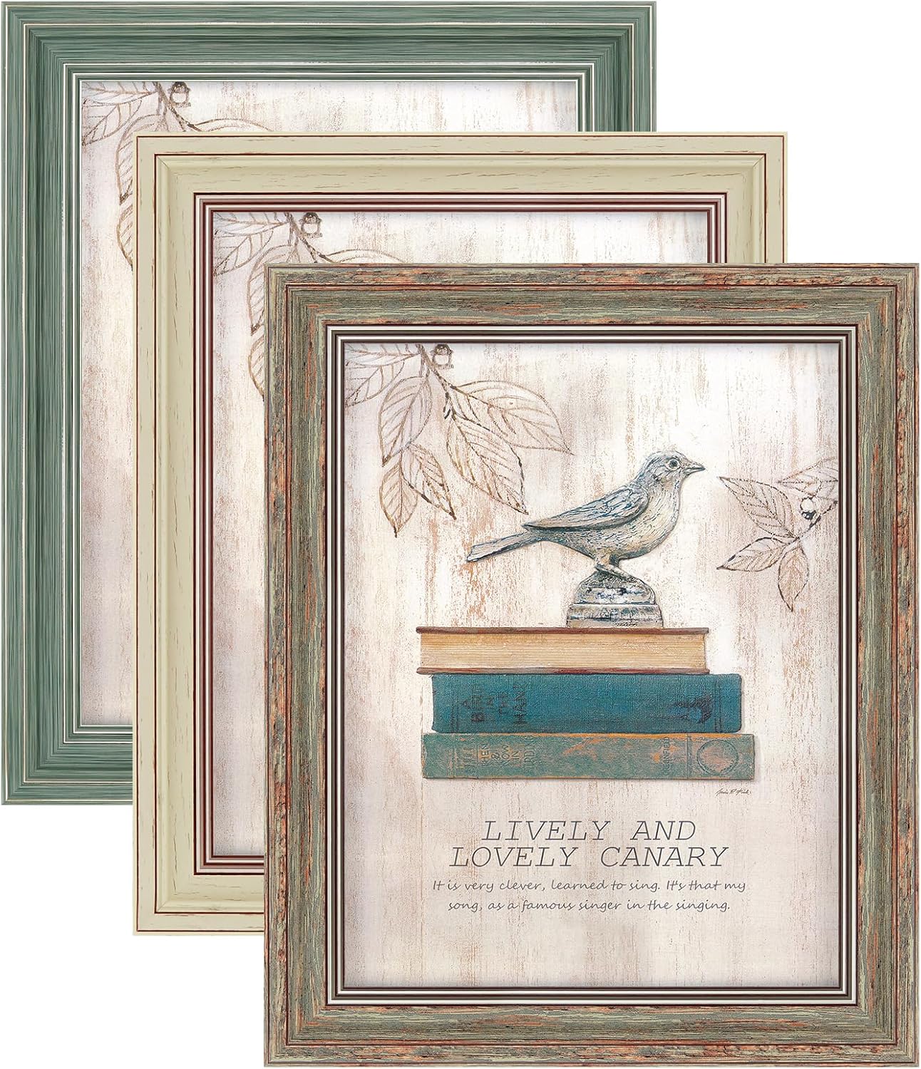 XUANLUO 3 Pack 9x12 Inch Picture Frames for Rustic Decor