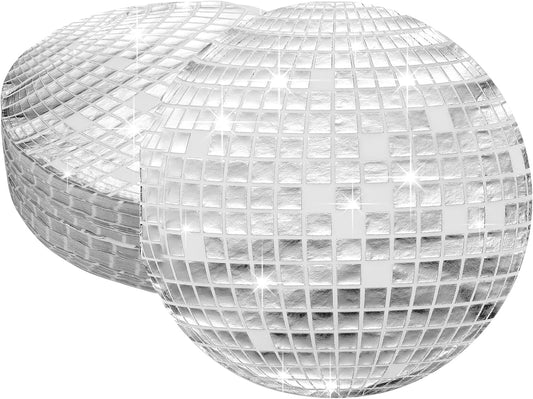 Disco Ball Napkins - 100 Pcs Silver Party Napkins