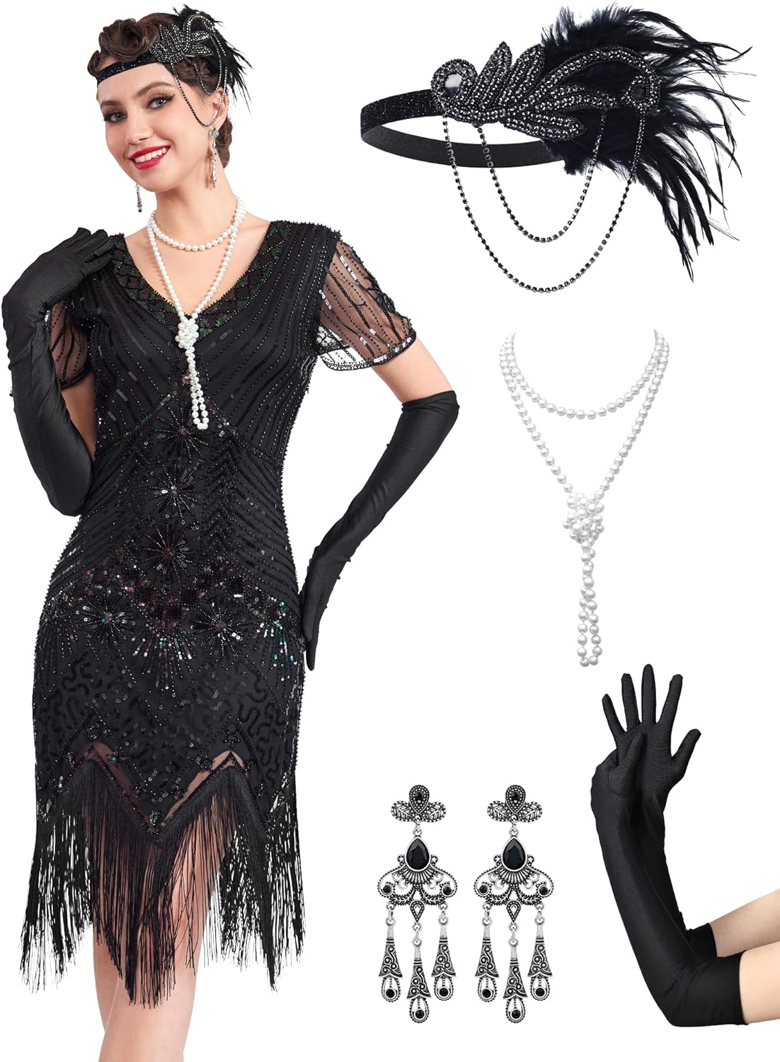 1920s Flapper Dresses for Women, Great Gatsby Costume Style