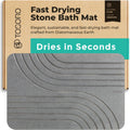 Stone Bath Mat Diatomaceous Earth Non-Slip Quick Drying Mat - Graphite