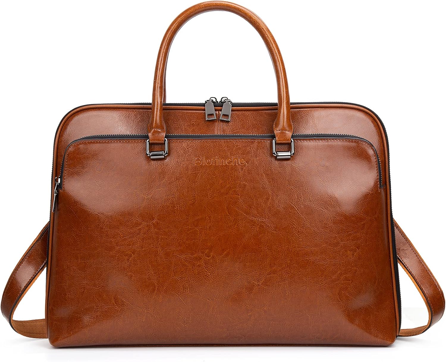 Genuine Leather Laptop Messenger Bag 13.3-15.6 inch: Sleek Work Essential