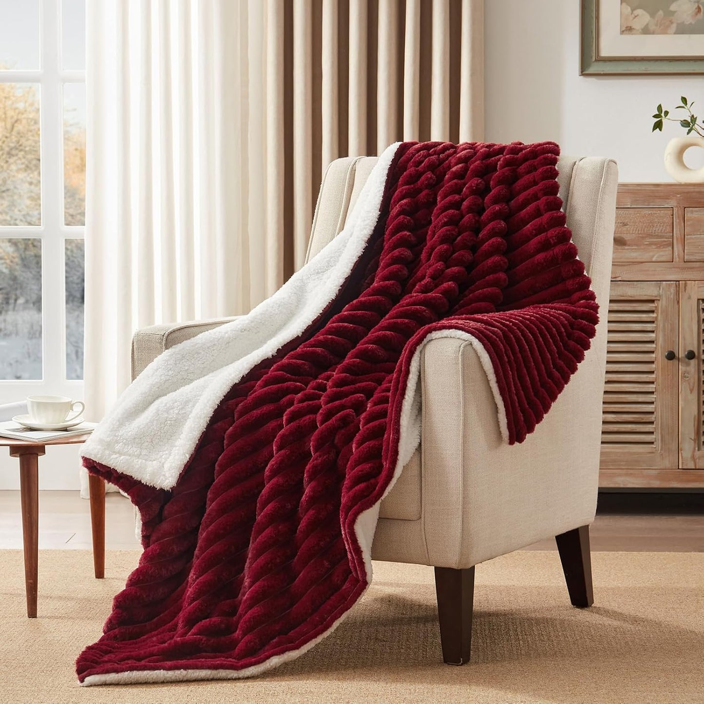 Westinghouse Heated Throw Blanket - Super Cozy Faux Fur Luxury