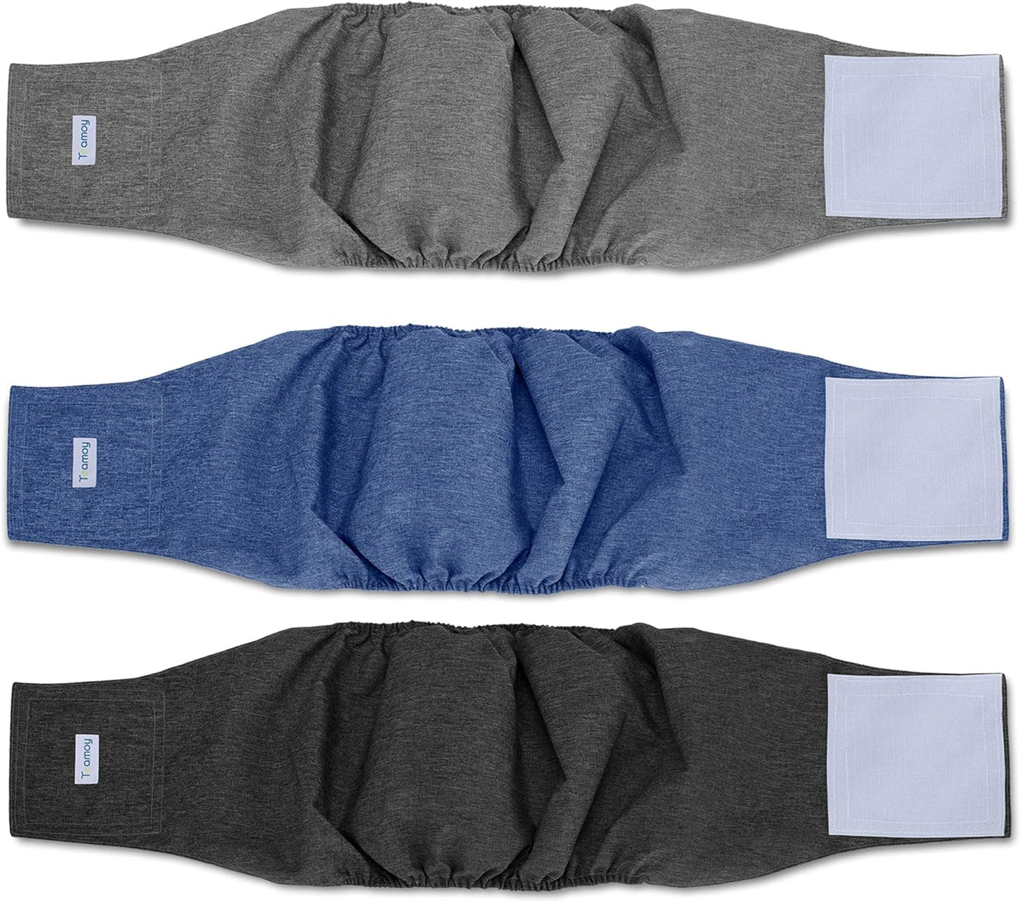 Teamoy XL Reusable Belly Bands for Male Dogs