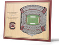 YouTheFan NCAA South Carolina Gamecocks 5-Layer StadiumView 3D Wall