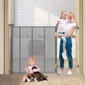 47in Extra Tall Retractable Baby Gate - 59in Wide Safety Mesh