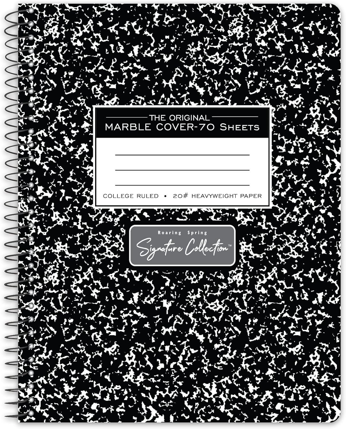 Roaring Spring College Ruled Composition Book - Elegant Spiral Wirebound Design!