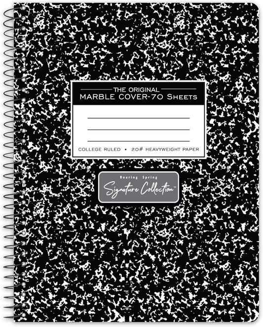 Roaring Spring College Ruled Composition Book - Elegant Spiral Wirebound Design!