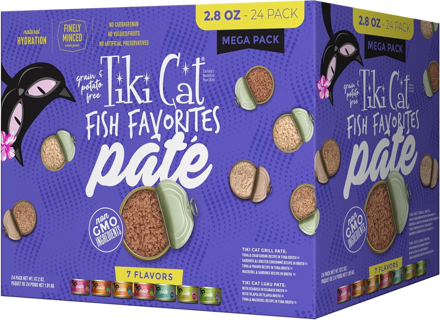 Tiki Cat Fish Favorite Pate Variety Pack for Happy Cats