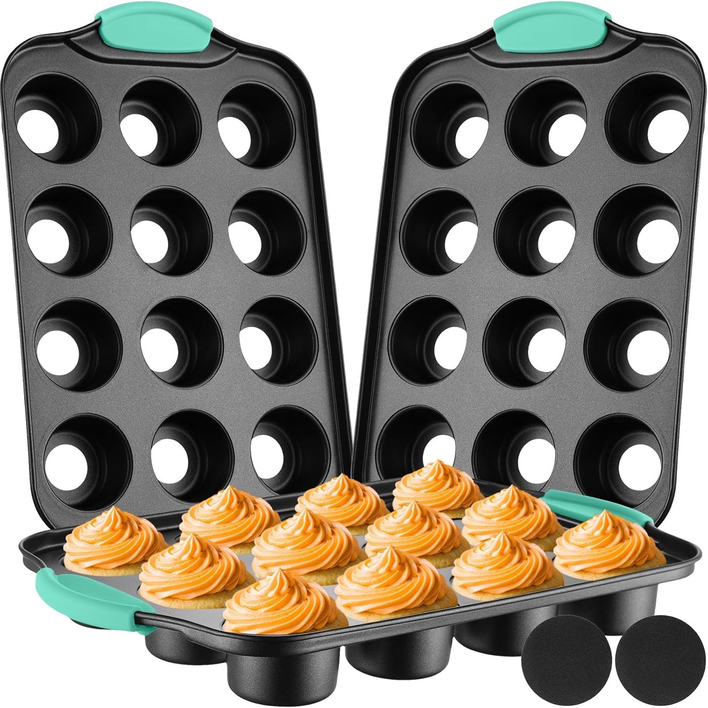 Mini Cheesecake Pans with Removable Bottoms for Easy Baking