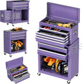 8-Drawer Rolling Tool Chest in Purple - Large Mechanic Tool Cart