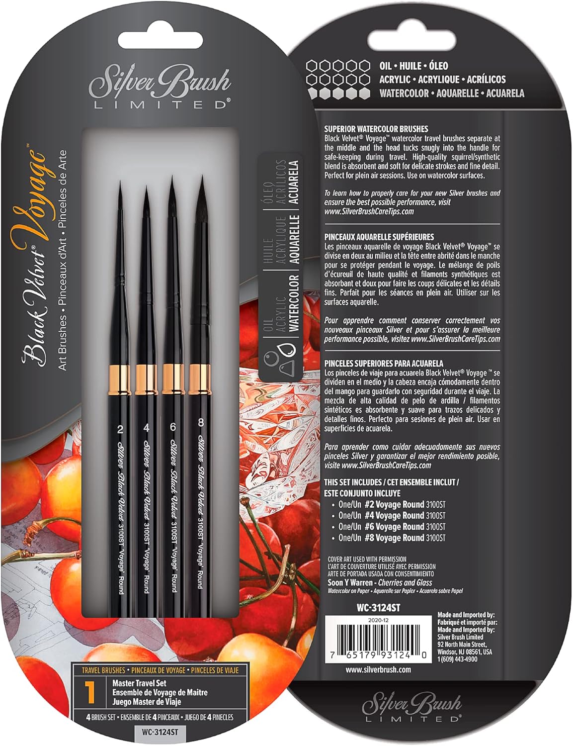 Black Velvet Voyage Master Travel Set for Watercolor Artists