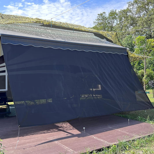 RV Awning Sun Shade Screen 8ftx19ft 3in' for 20ft Awnings