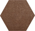 Ambiant Pet Friendly Solid Color Area Rug Brown 6ft Hexagon - Soft