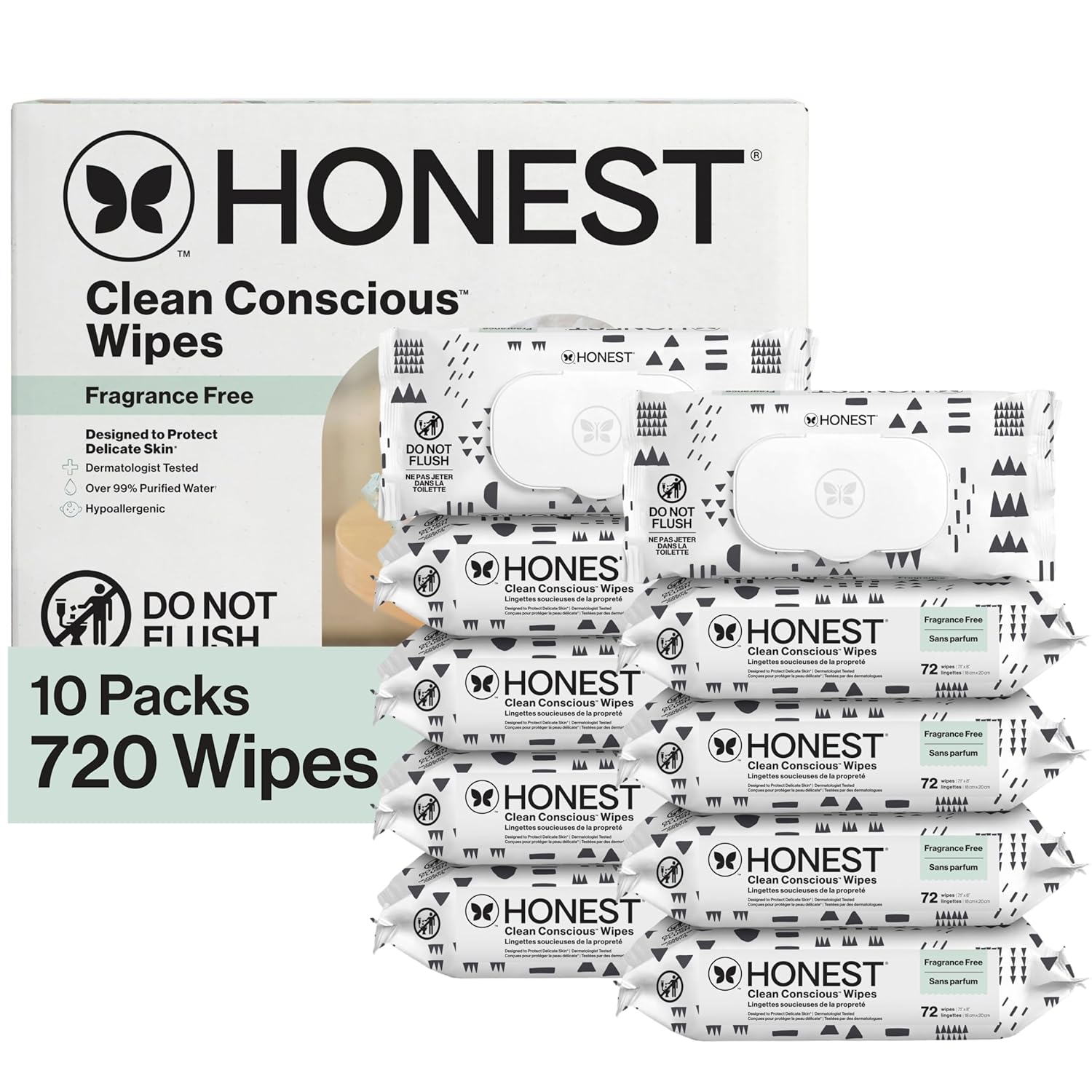 Clean Conscious Multi-Use Wipes for Sensitive Skin 720 Count