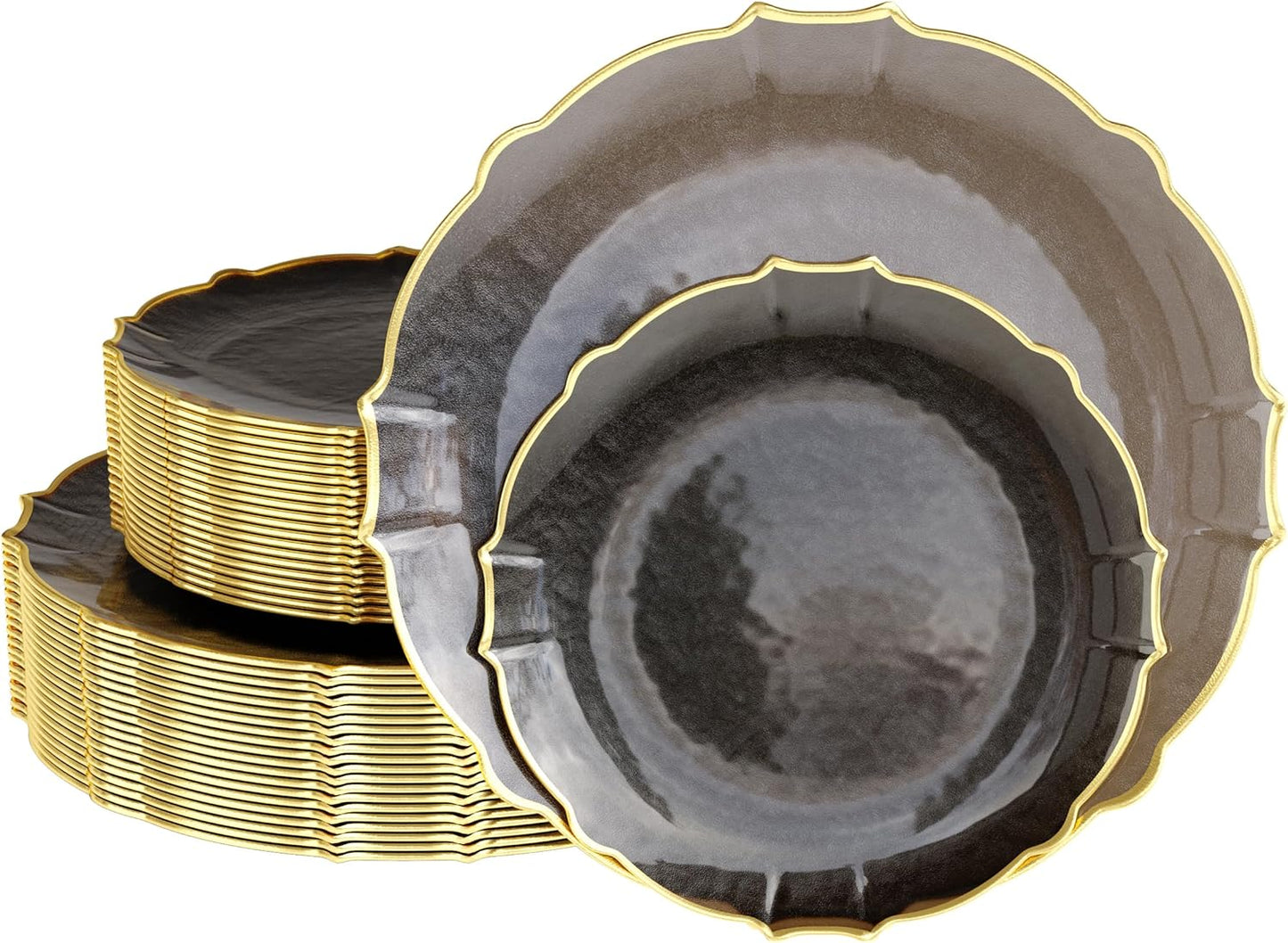 Exquisite Disposable Plastic Plates for Elegant Party Events