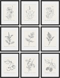 eletecpro 12x16 Picture Frames Set of 9 - Classic Gallery Wall Set